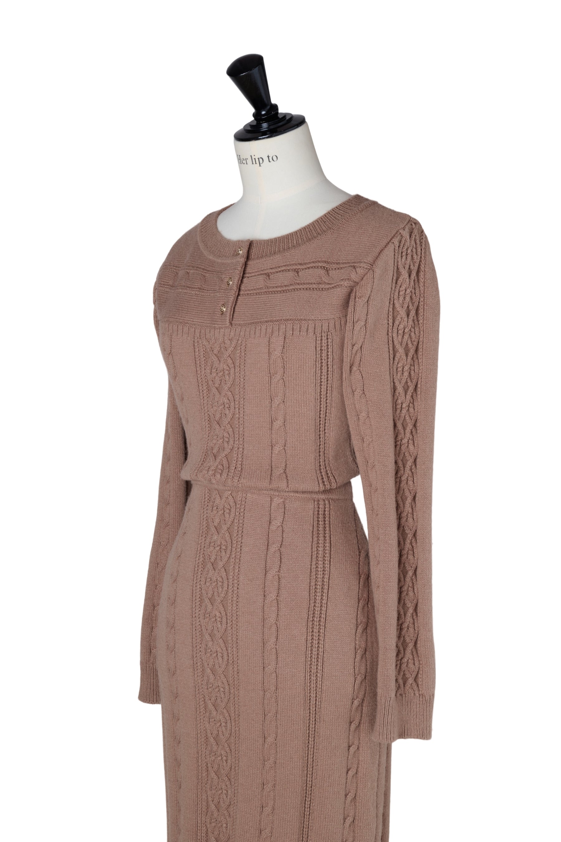 Cecily Cable Knit Dress