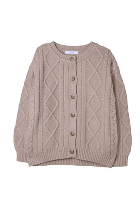 H Boa Cable Knit Cardigan