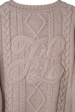 H Boa Cable Knit Cardigan