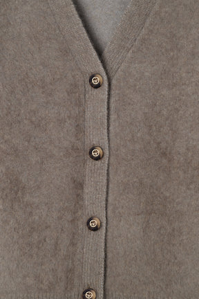 Airy Wool-Blend Cardigan