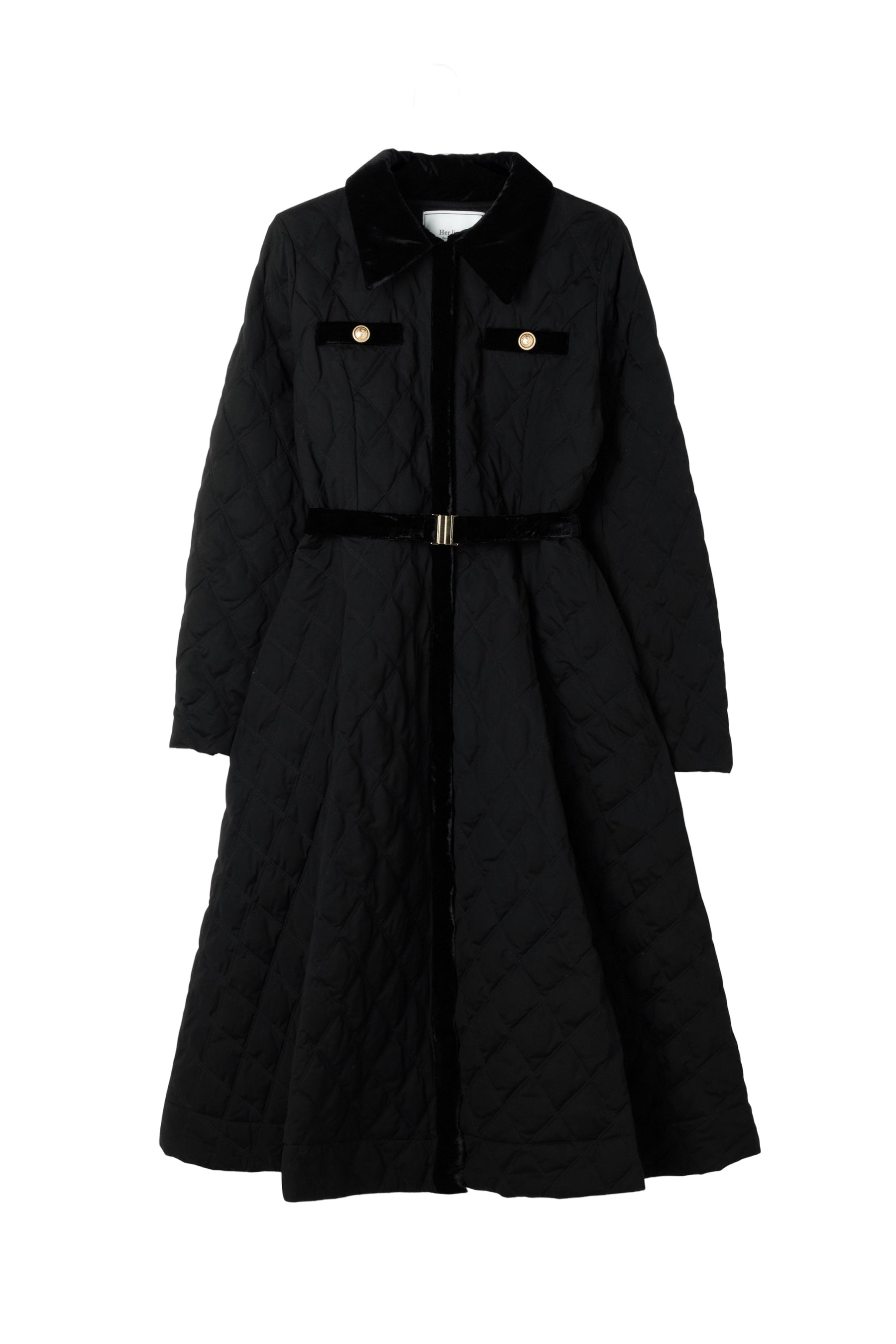 Liora Long Quilted Down Coat