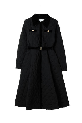 Liora Long Quilted Down Coat