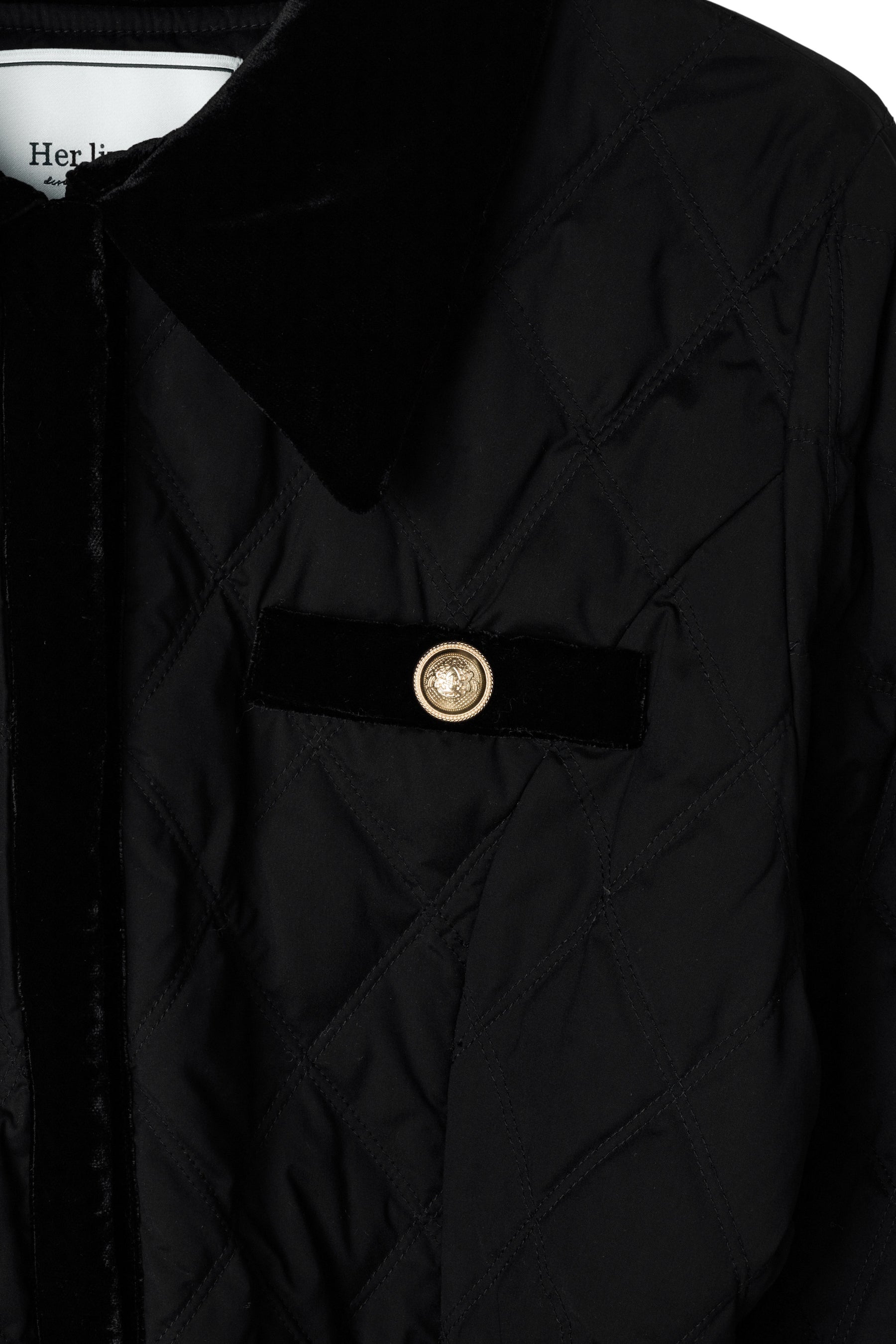 Liora Long Quilted Down Coat