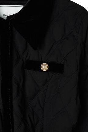 Liora Long Quilted Down Coat