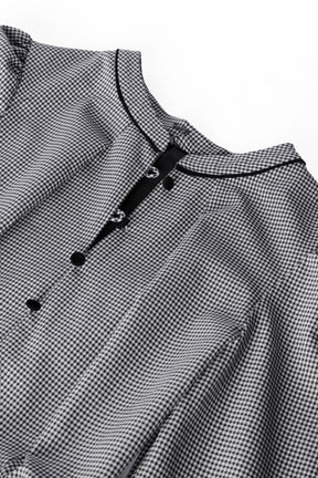 [Ships mid-November] Classic Monochrome Check Midi Dress