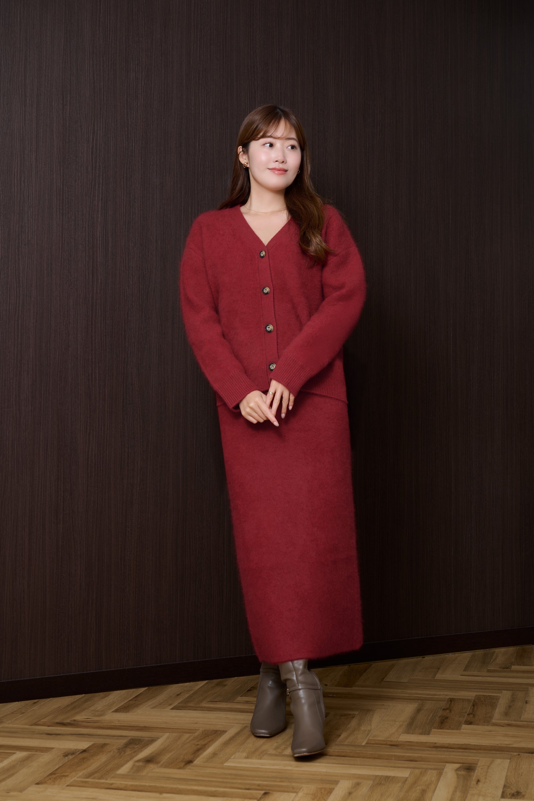 Airy Wool-Blend Skirt