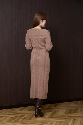 Cecily Cable Knit Dress