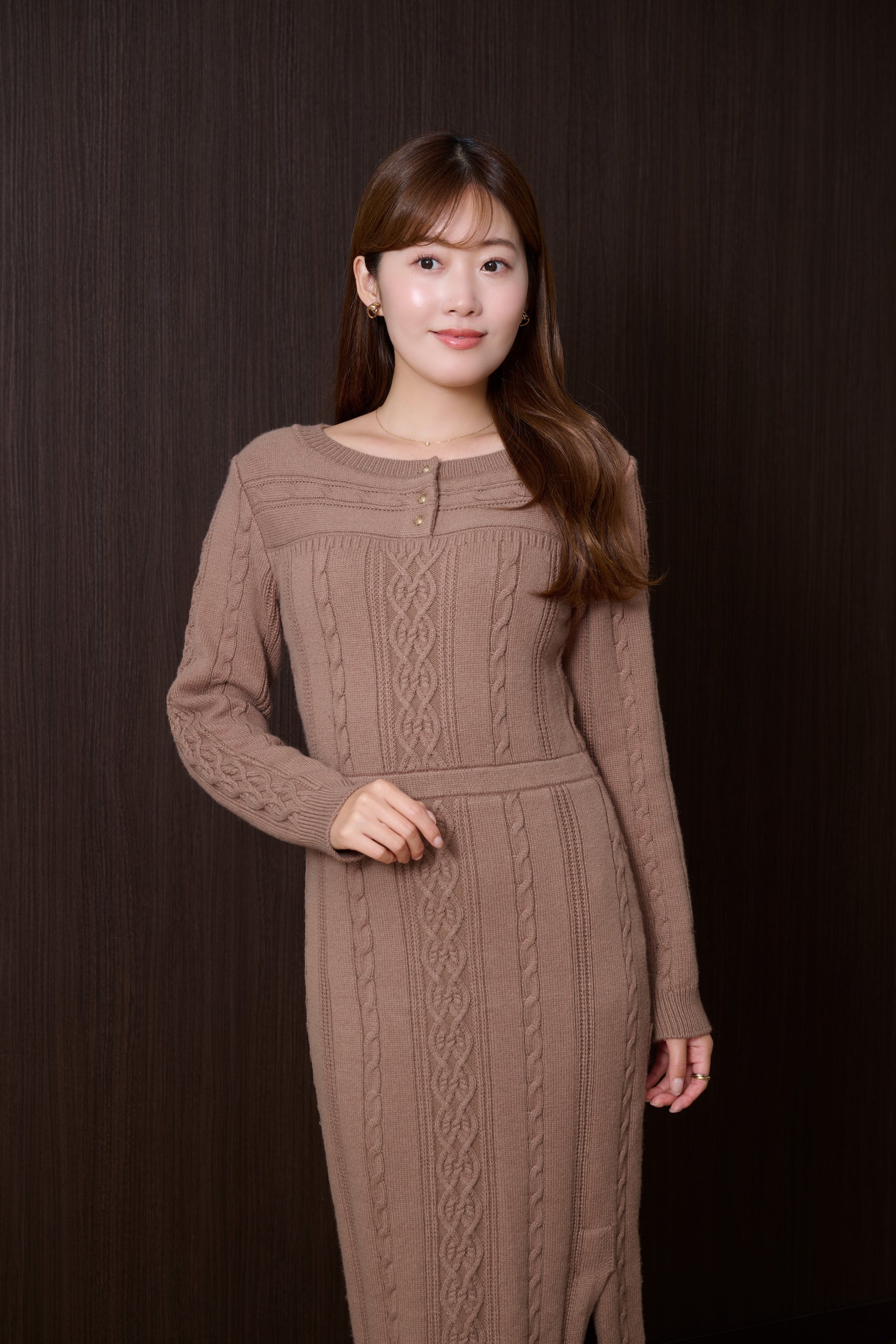 Cecily Cable Knit Dress