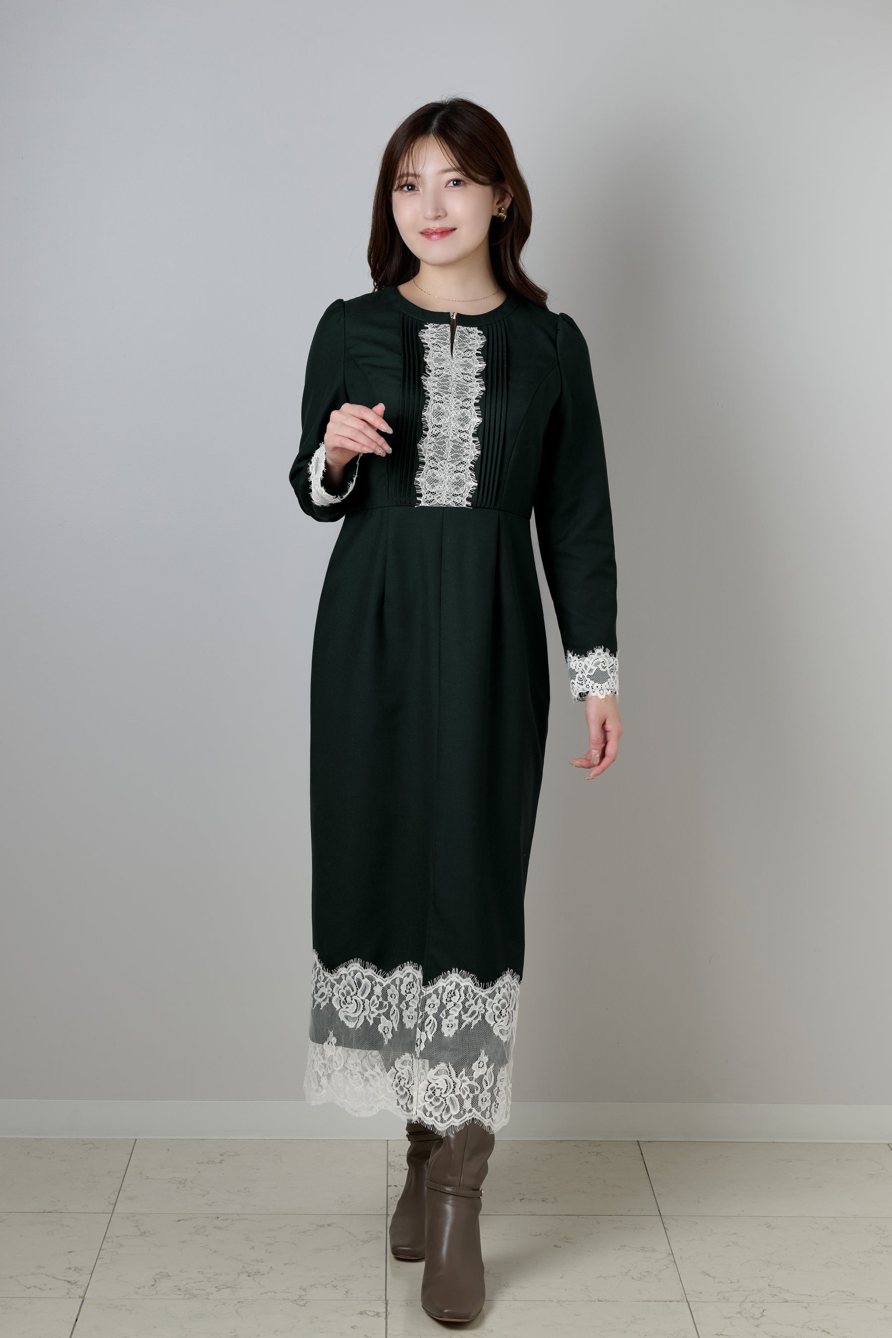 Charone Lace-Trimmed Dress