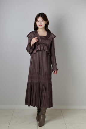 Marion Fluid Gathered Dress
