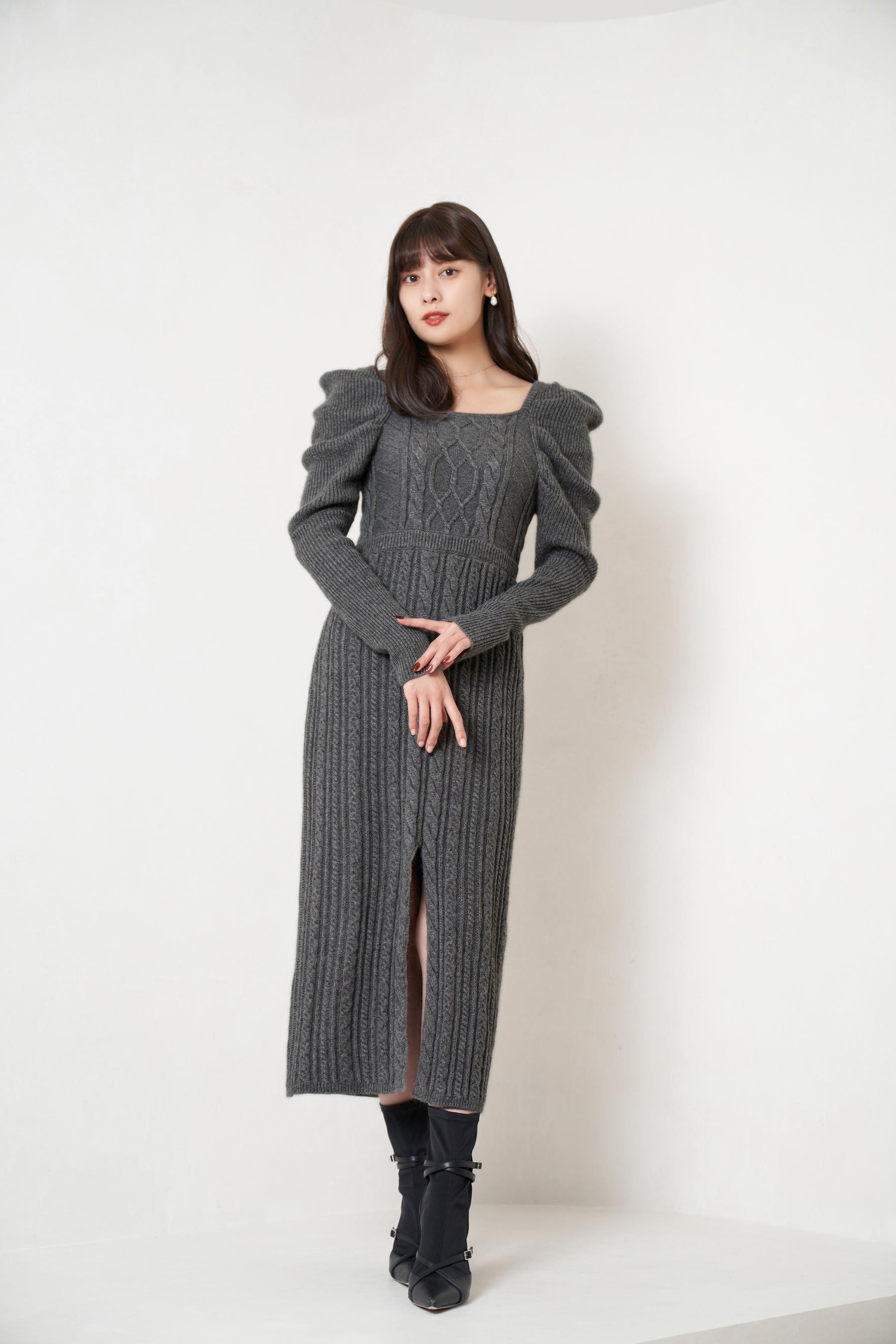 herlipto Bambina Cable Knit Dress25000円