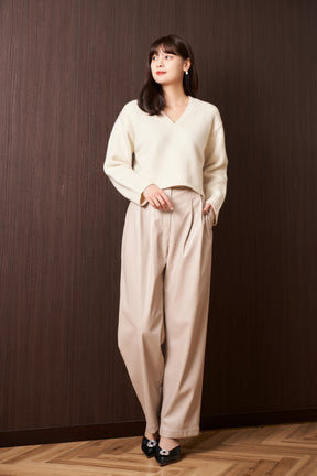 Vegan Leather Tapered Pants
