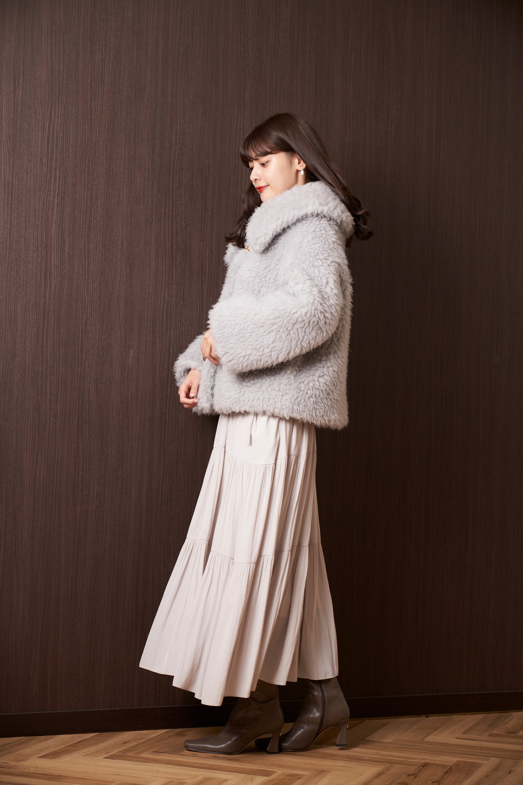 her lip to Bruxelles Wool-Blend Coatレディース