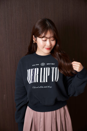 2月中旬発送】Cherish Oversized Sweatshirt