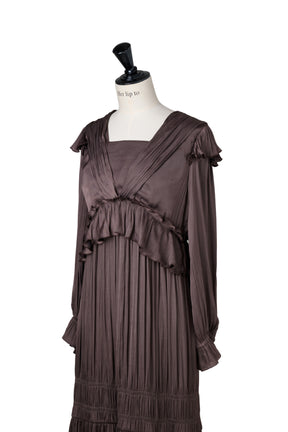 Marion Fluid Gathered Dress