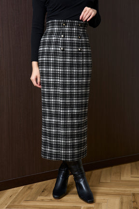 Plaid Long Skirt