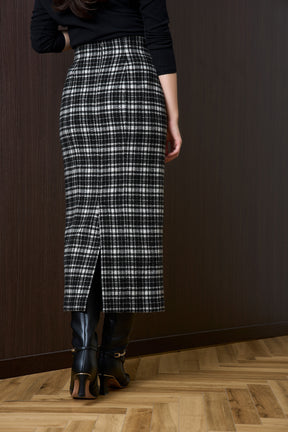 Plaid Long Skirt