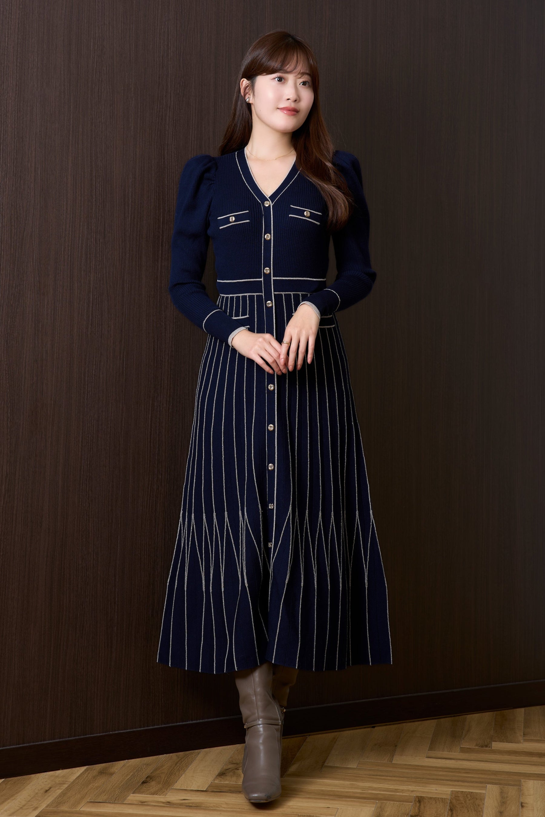 Suite Room Knit Long Dress