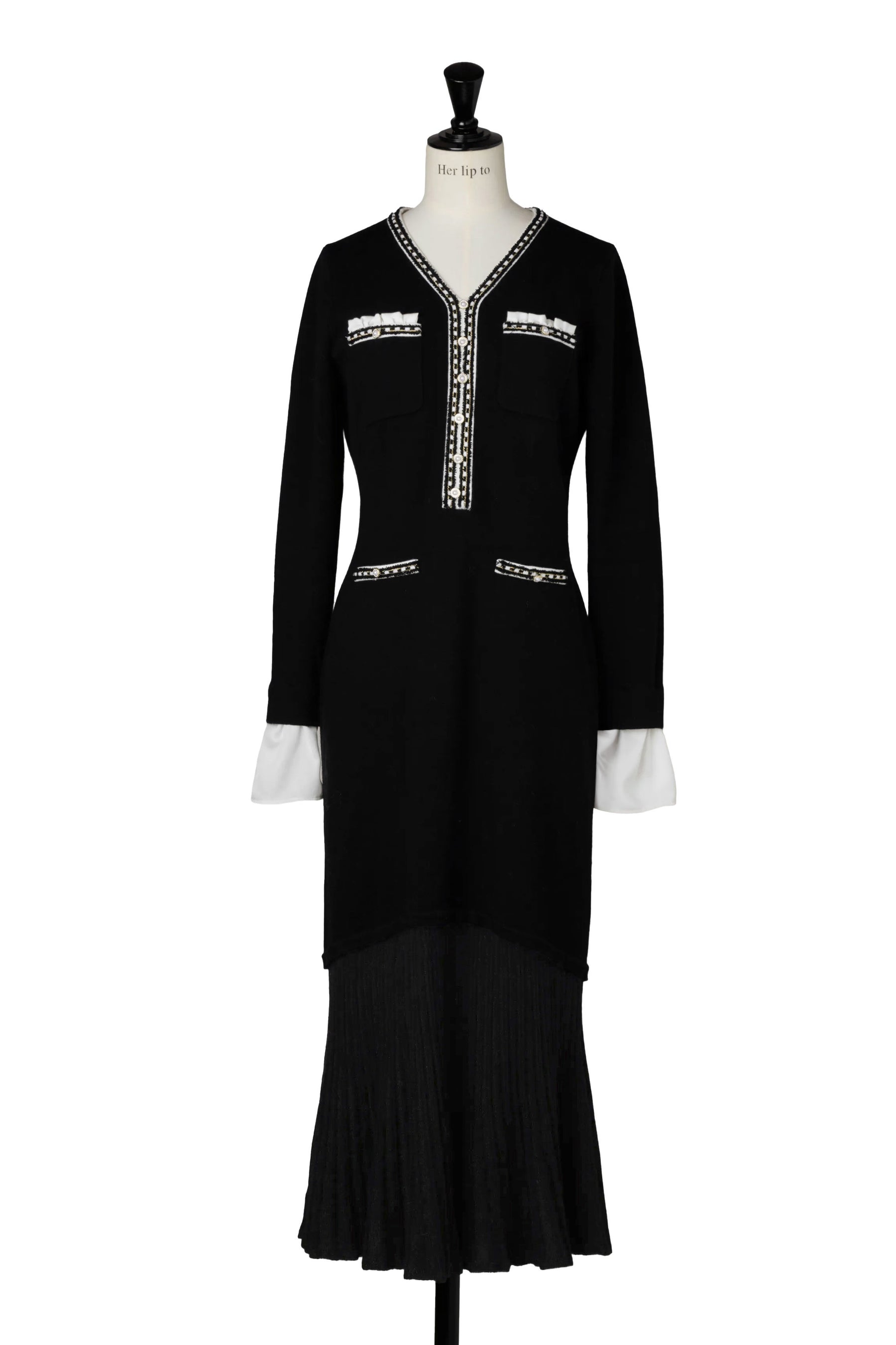 Isaline Long Knit Dress