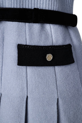 Gabrielle Belted Knit Dress