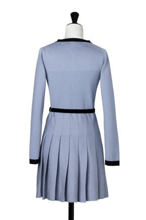 Gabrielle Belted Knit Dress
