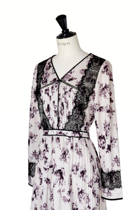 Grasse Floral Pleated Dress