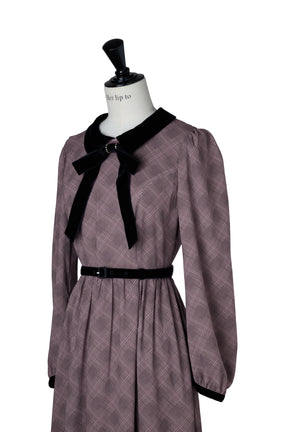 Bristol Plaid Ribbon Dress