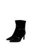 Crystal Velour Ankle Boots