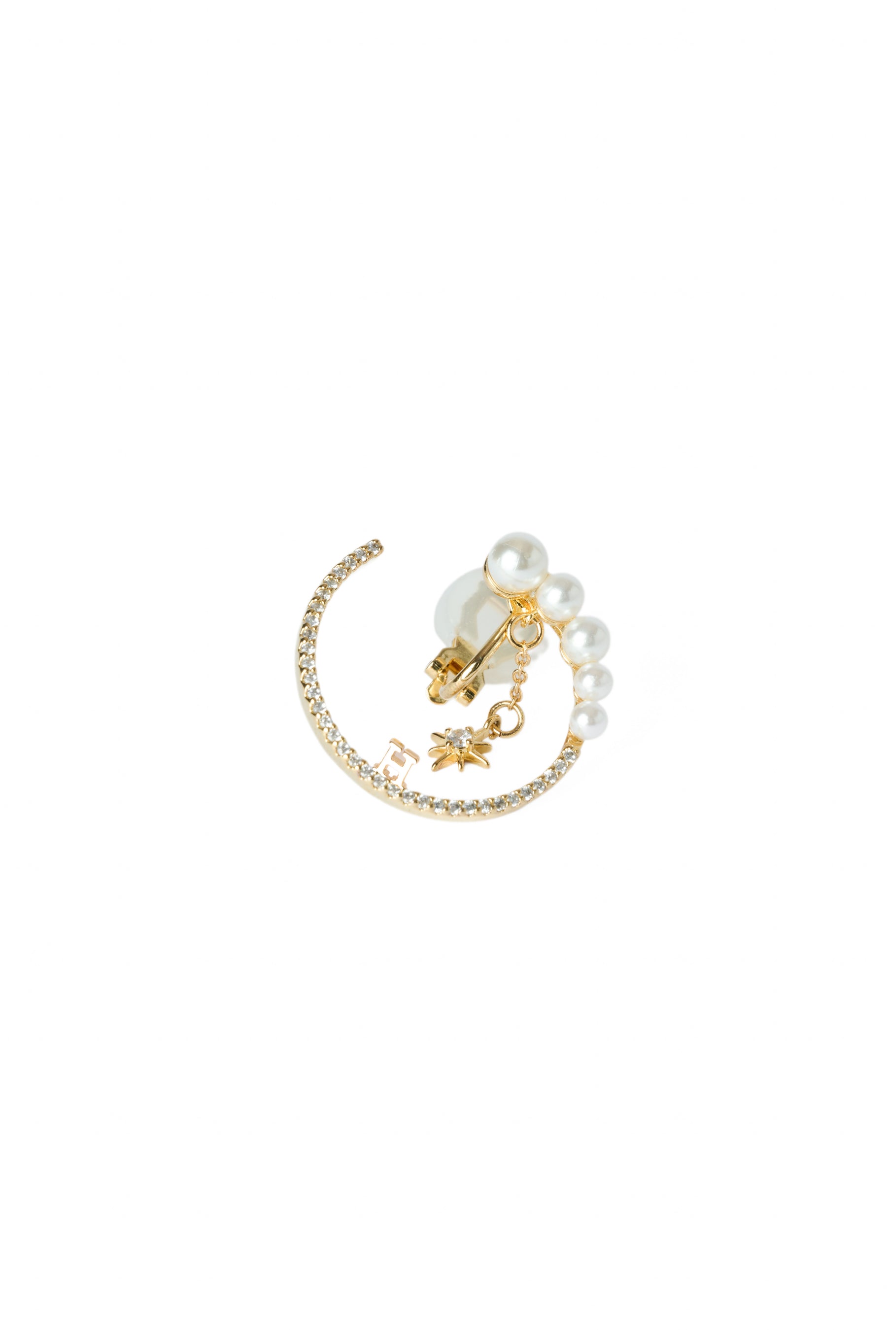 Luna Crystal Pearl Earrings