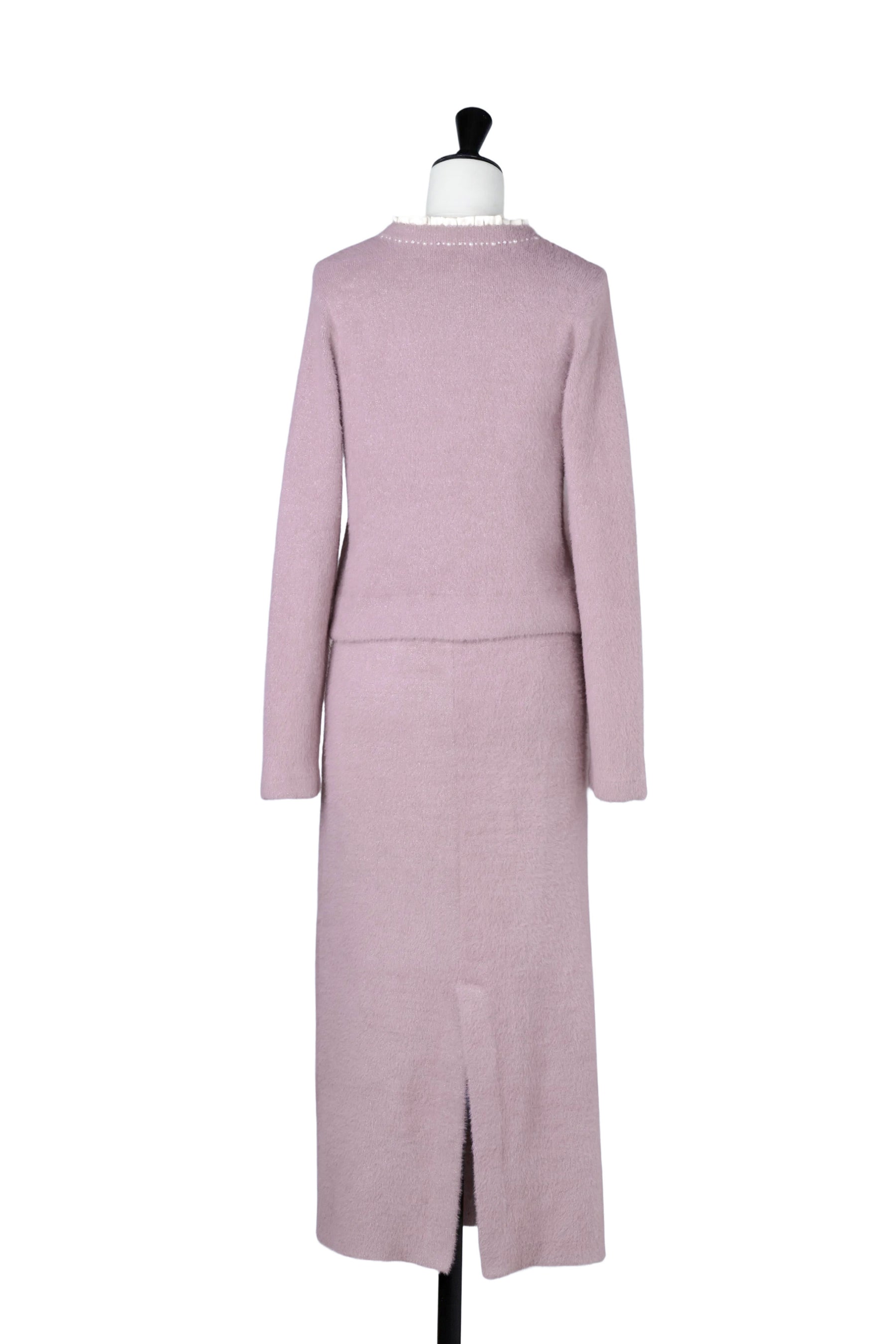 【crystal pink】Corinthia Shaggy Knit Set