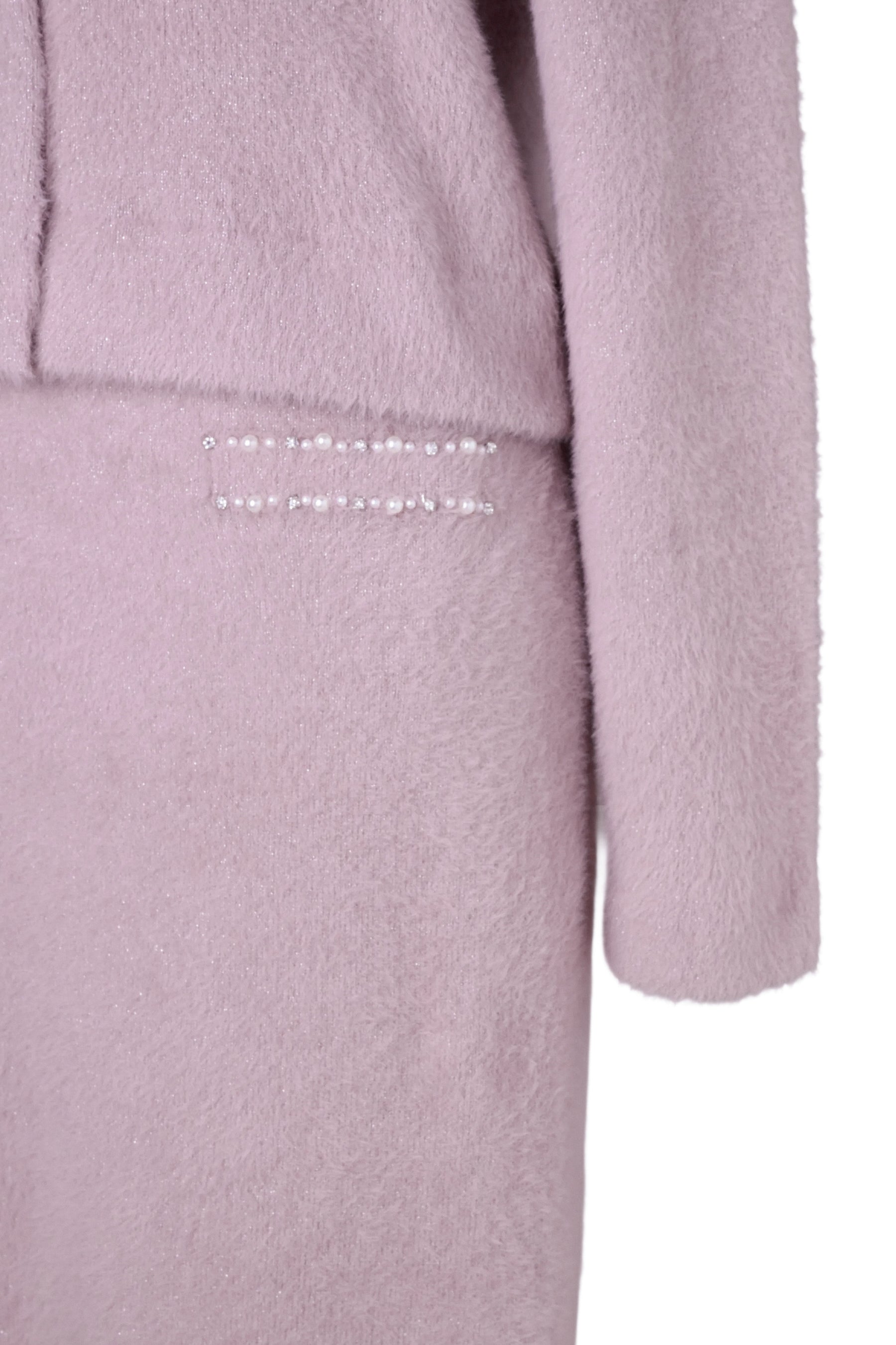 【crystal pink】Corinthia Shaggy Knit Set
