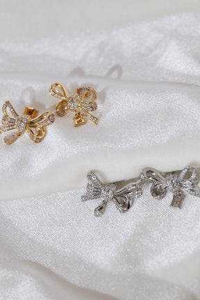 Crystal Ribbon Pierces