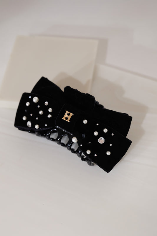 Crystal Ribbon Hair Clip