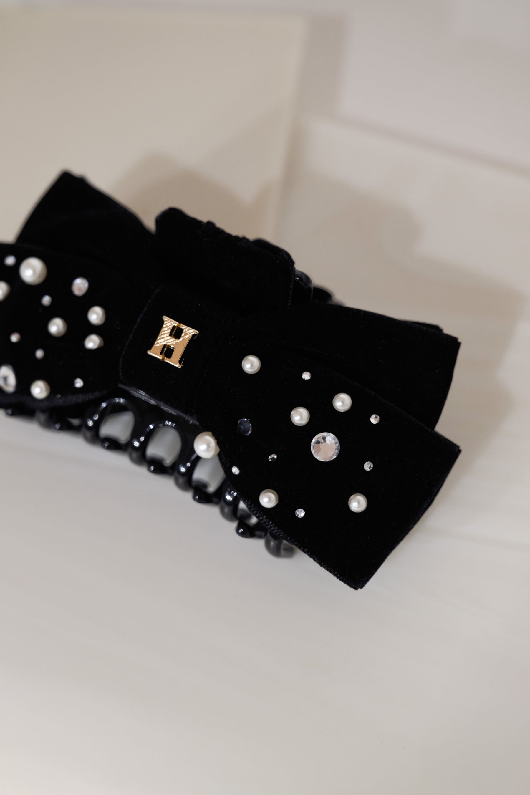 Crystal Ribbon Hair Clip