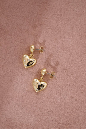 Crystal Heart Pierces