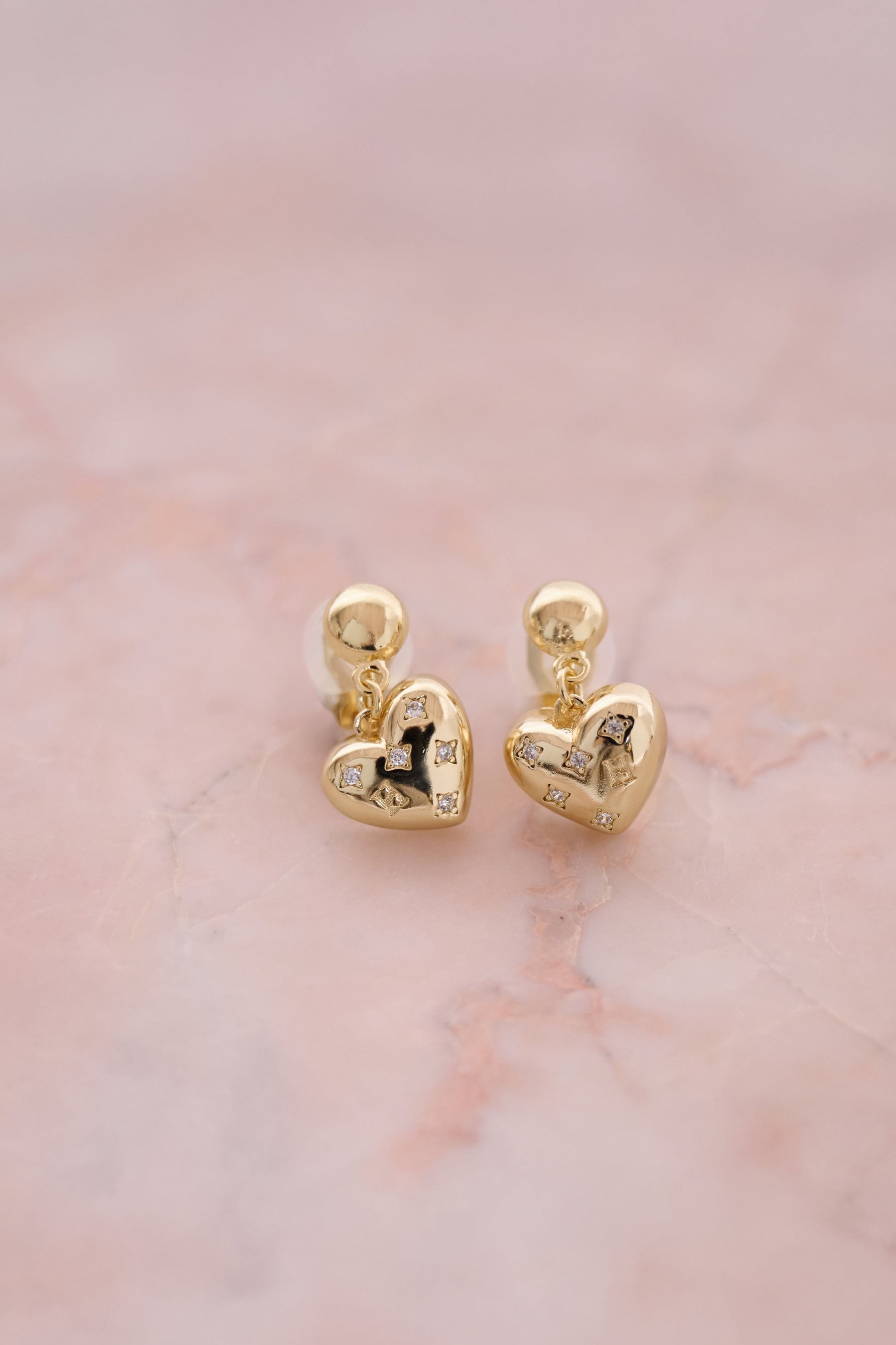 Crystal Heart Earrings