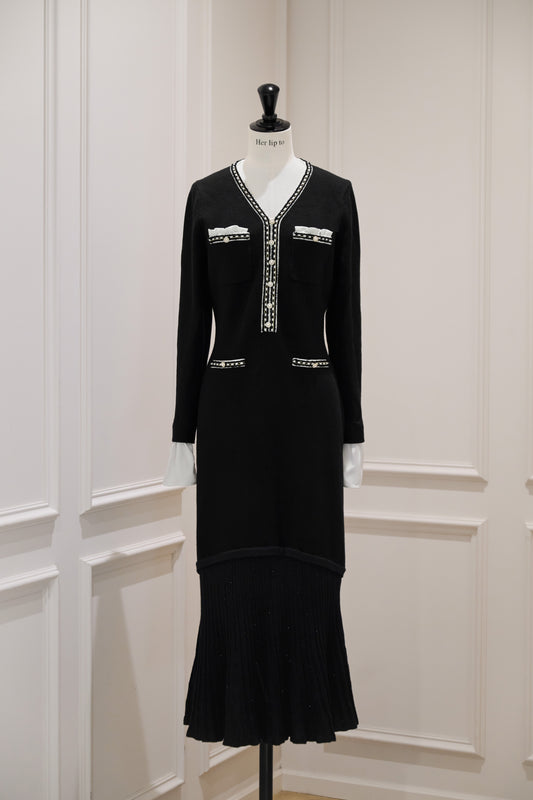 Isaline Long Knit Dress