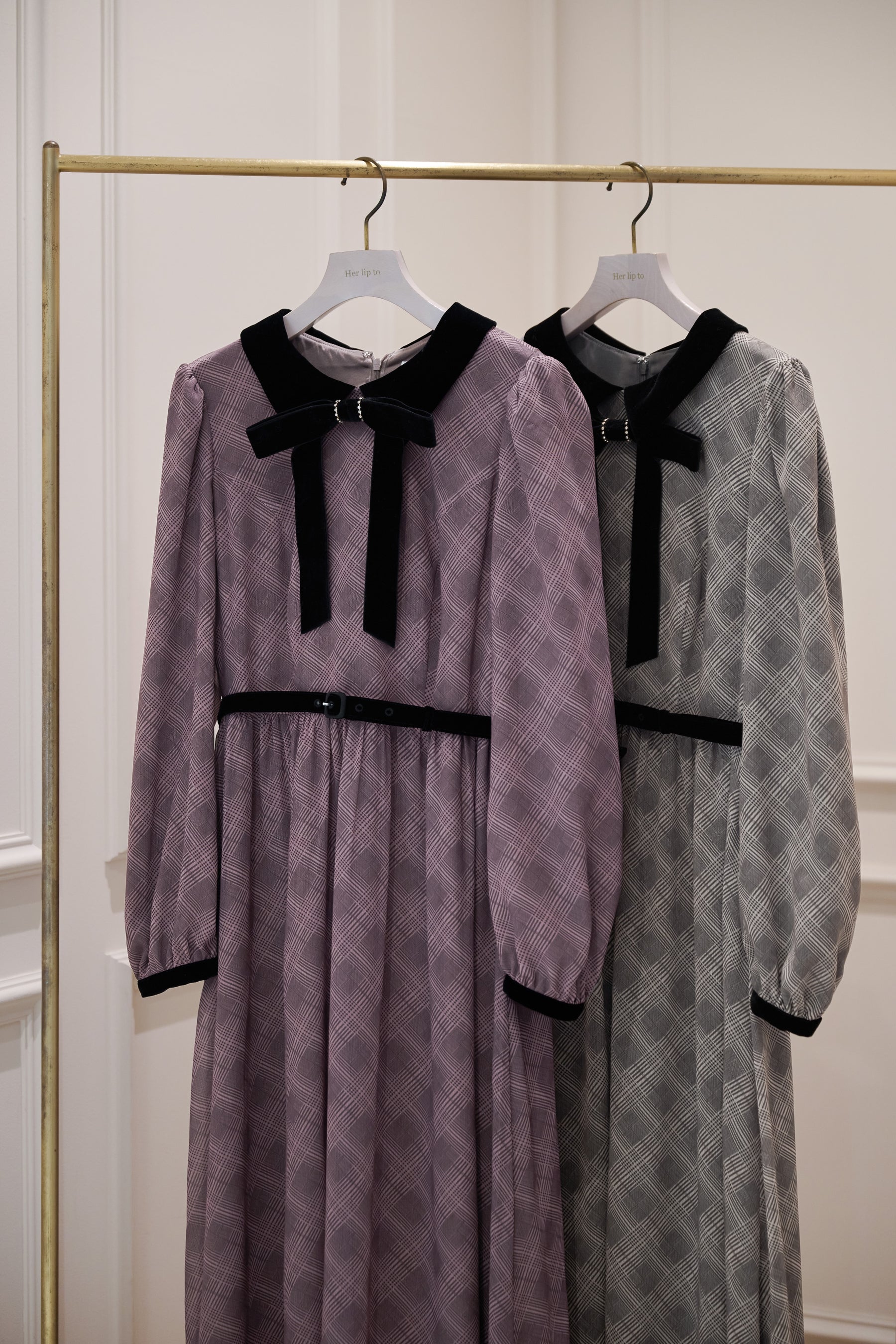 Bristol Plaid Ribbon Dress