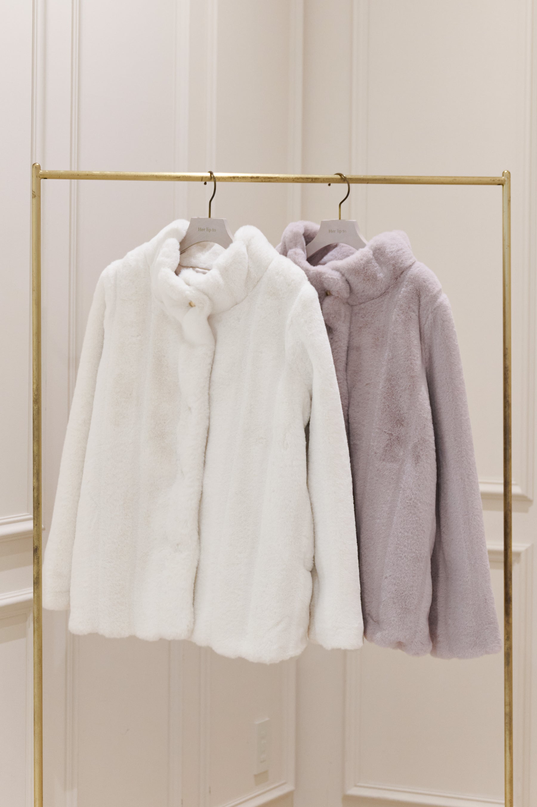 【新顏色】冬日戀曲仿皮草長外套