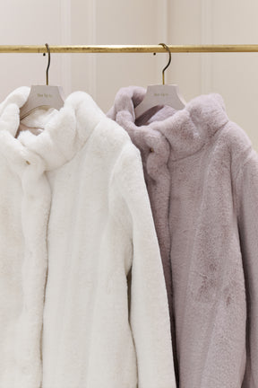 【新顏色】冬日戀曲仿皮草長外套