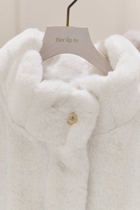 【新顏色】冬日戀曲仿皮草長外套