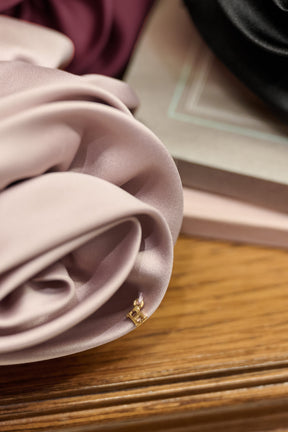 Rose Satin Clip