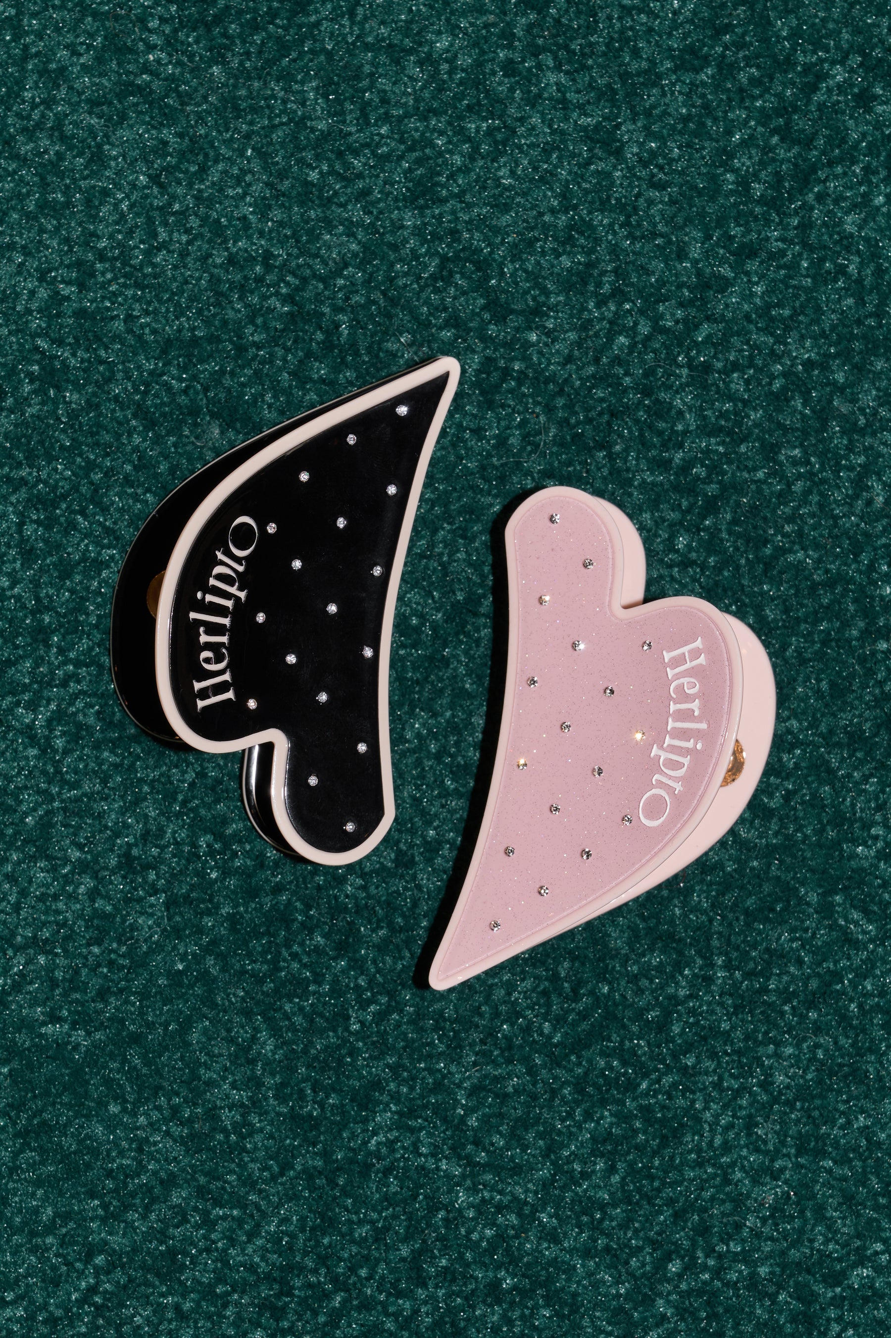 Bicolor Heart Twinkle Hair Clip