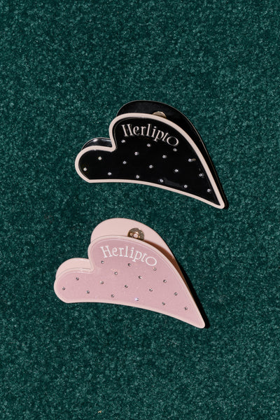 1月中旬発送】Bicolor Heart Twinkle Hair Clip