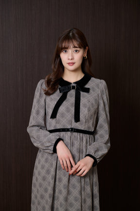 Bristol Plaid Ribbon Dress