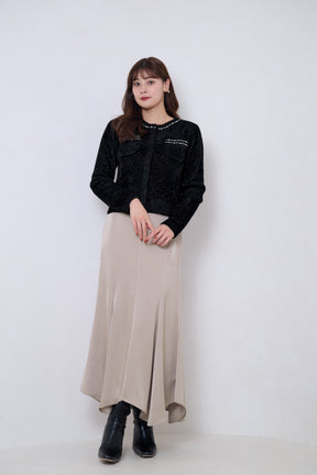 【crystal pink】Corinthia Shaggy Knit Set