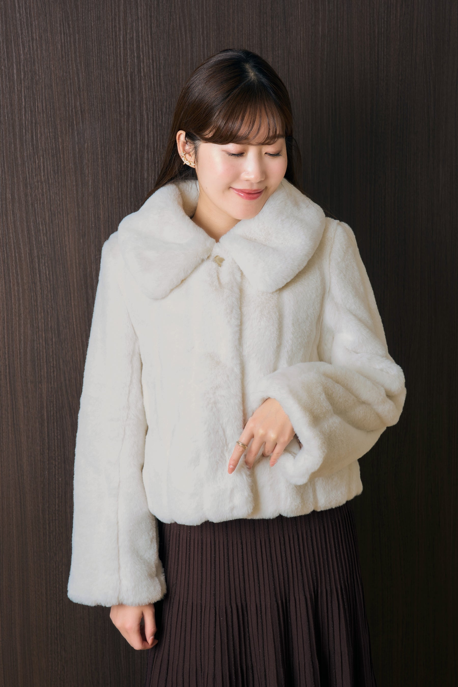 [New color] Winter Love Faux Fur Coat