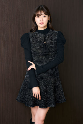 【1月下旬発送】Victoria Tweed Jumper Dress