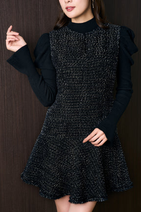 【1月下旬発送】Victoria Tweed Jumper Dress