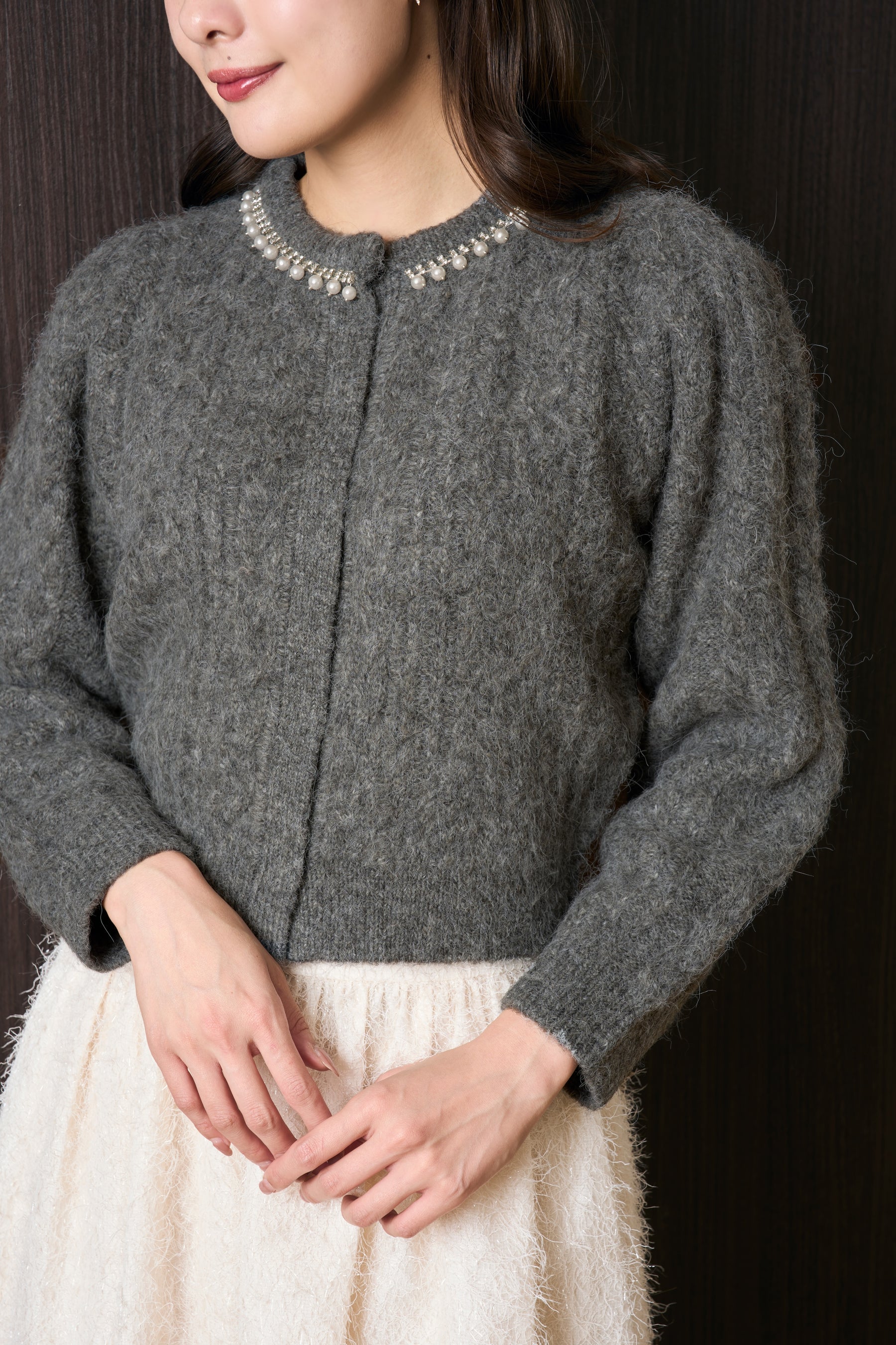 Bijou Cable Knit Cardigan